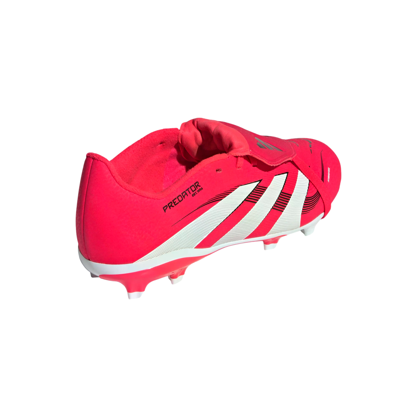 Botas de fútbol para terreno firme con lengüeta plegable Adidas Predator League para jóvenes