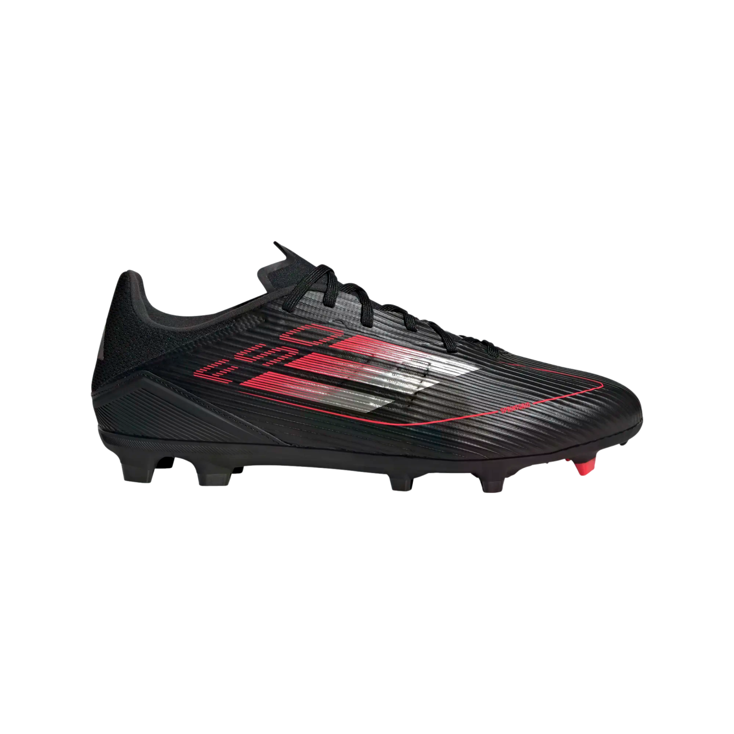 (ADID-IE1294) Botas de fútbol para terreno firme Adidas F50 League [CBLACK/IRONMT/LUCRED] (lanzamiento el 23/01/25)