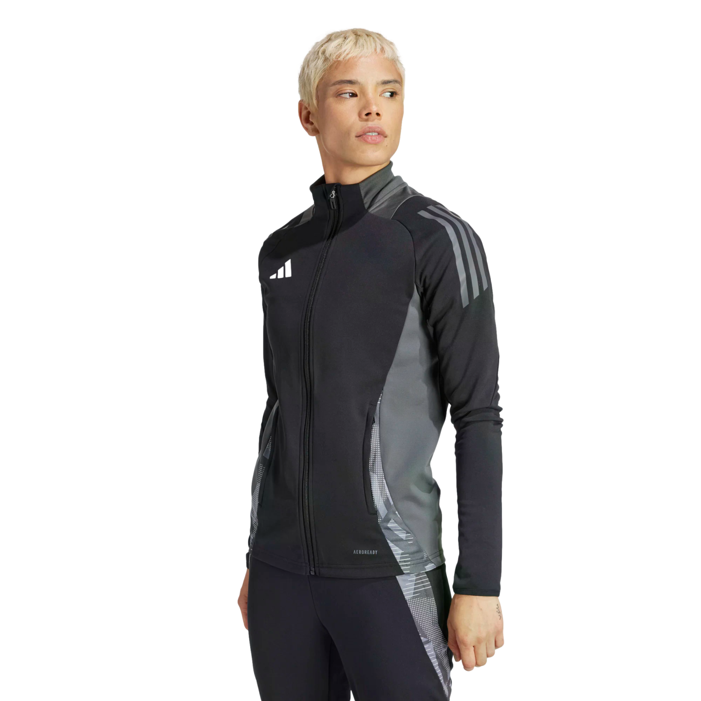 (ADID-IP7595) Chaqueta de entrenamiento para mujer Adidas Tiro 24 Competition [NEGRO, TMDRGR]