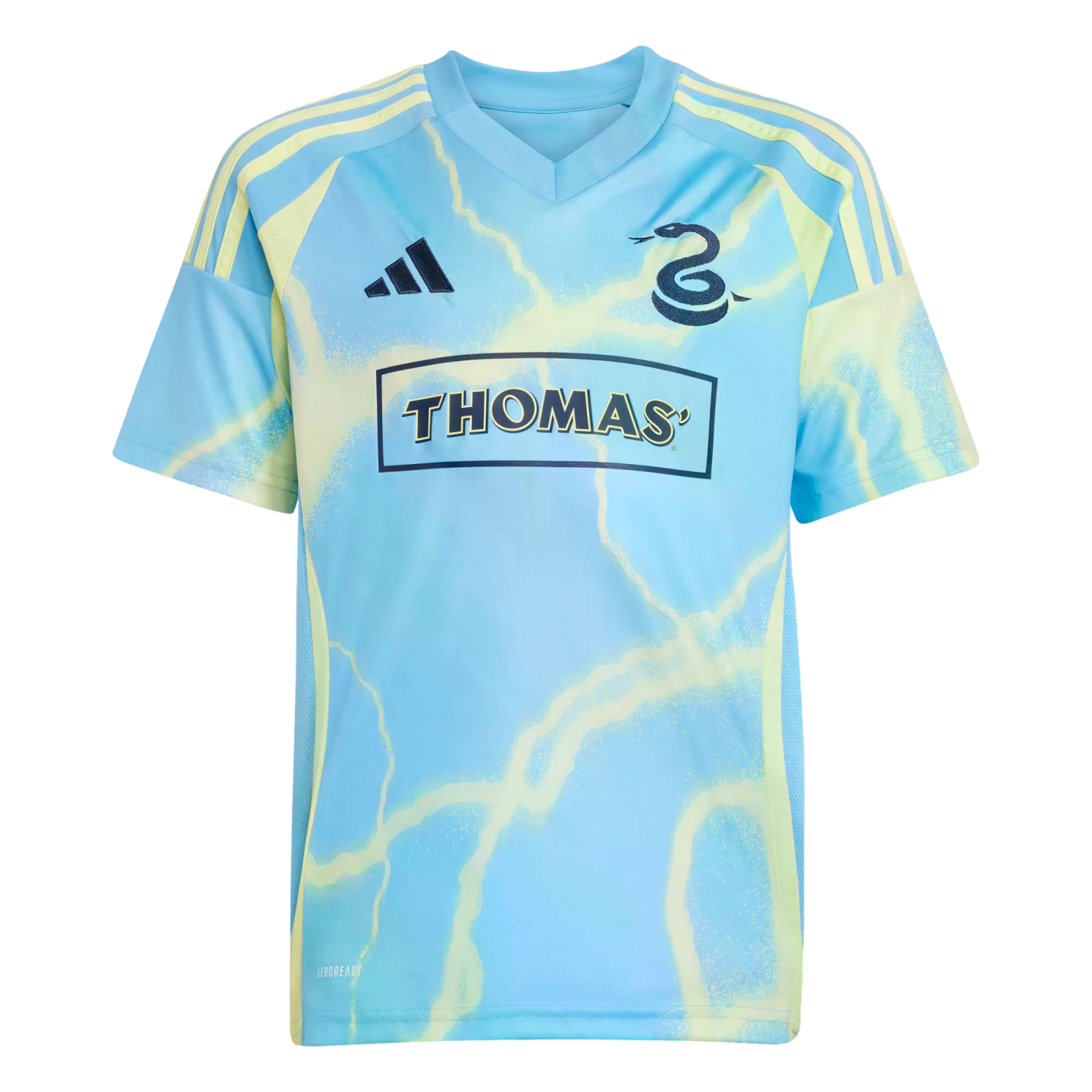 (ADID-IV5059) Camiseta juvenil visitante de la temporada 25/26 de Adidas Philadelphia Union [SEBLBU] (lanzamiento el 14/2/25)