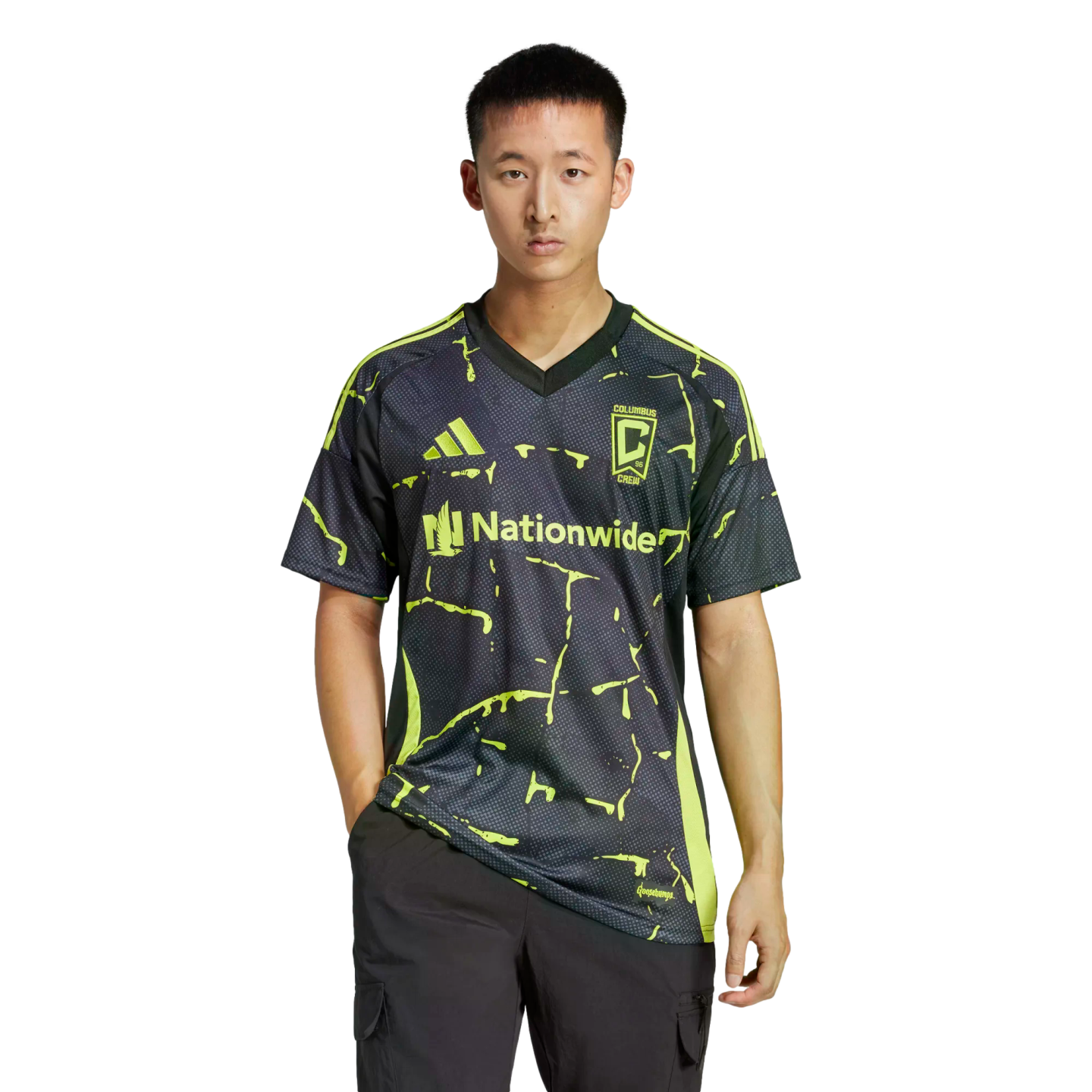 (ADID-IV5092) Camiseta visitante de la temporada 25/26 de la Columbus Crew de Adidas [NEGRO] (lanzamiento el 14/2/25)