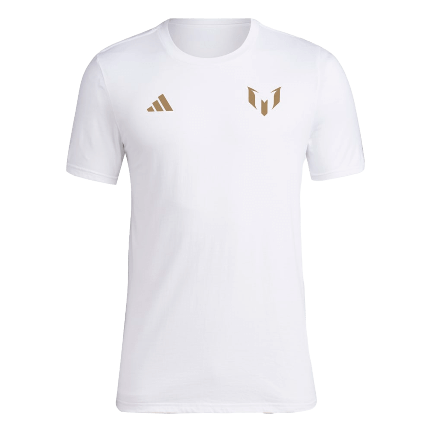 Camiseta Adidas con nombre y número de Messi en dorado