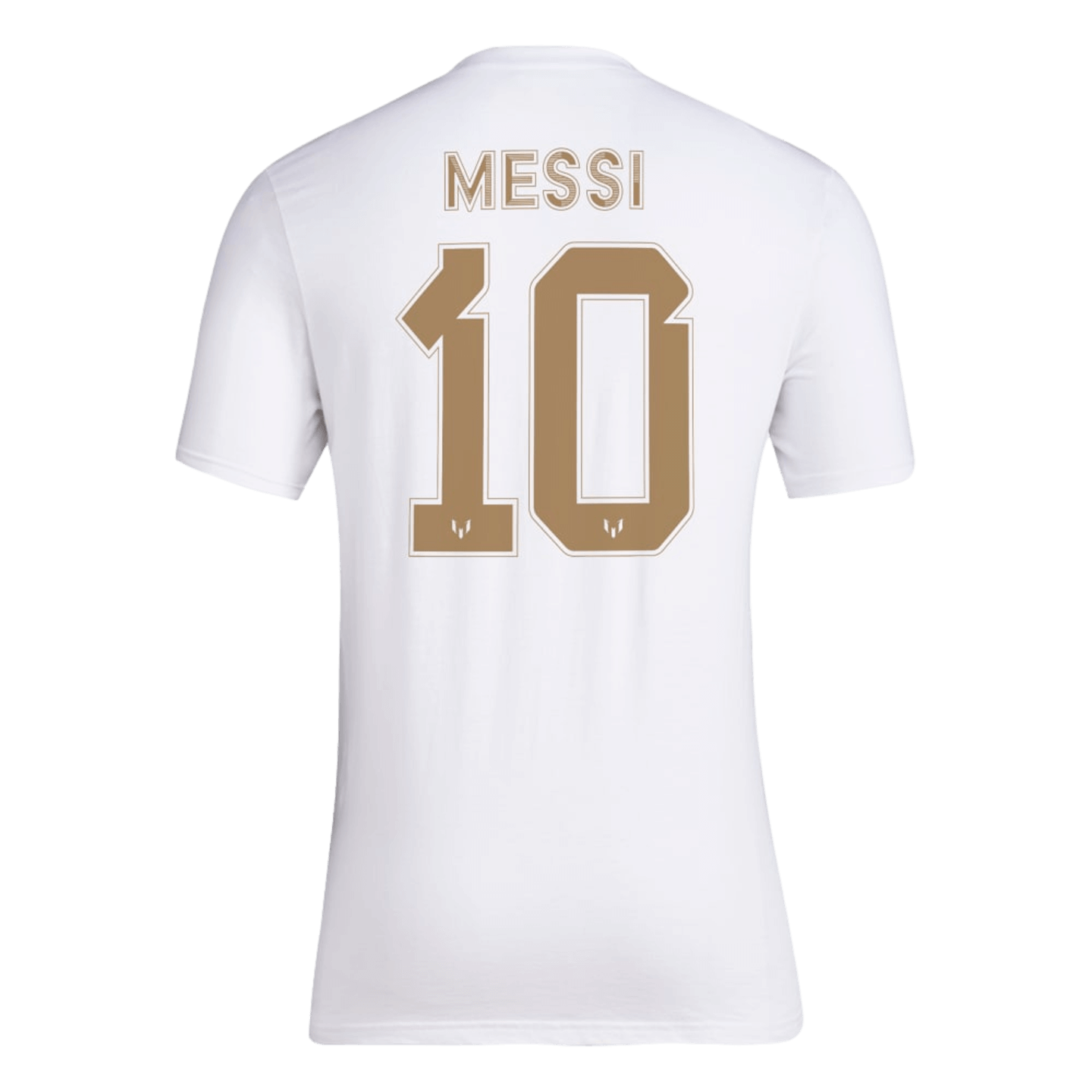 Adidas Messi Gold Name and Number Tee