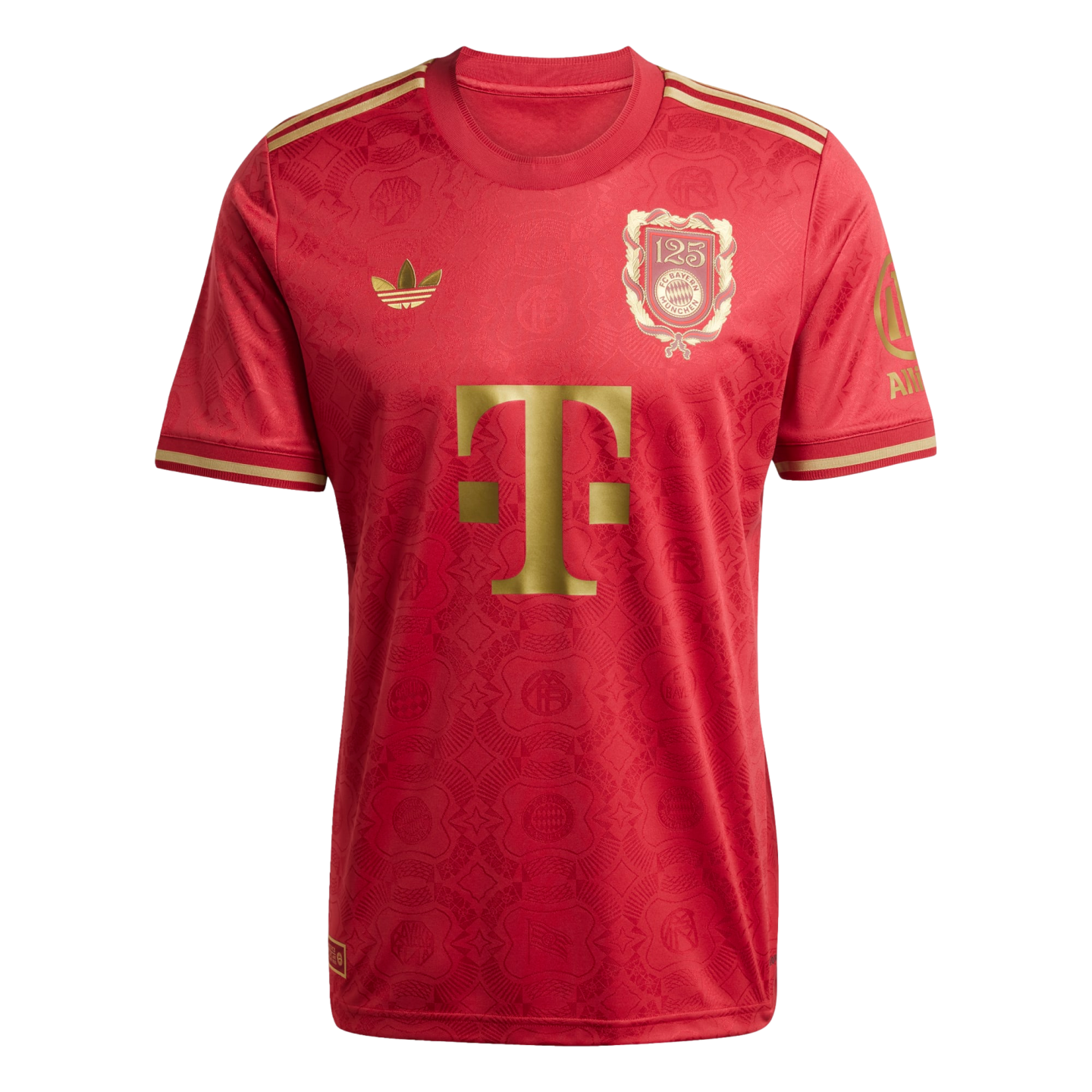 (ADID-JE6781) Camiseta Adidas del 125.° aniversario del Bayern Munich [ACTMAR/DRFOGO] (lanzamiento el 20/2/25)