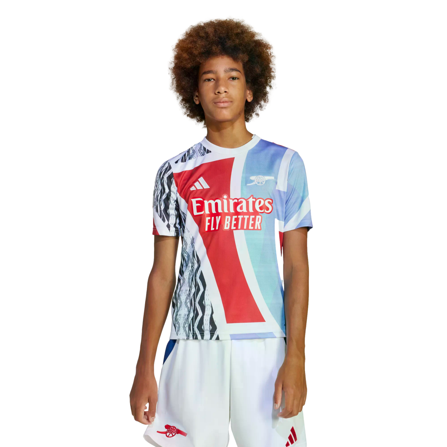 Camiseta juvenil prepartido del Arsenal de Adidas