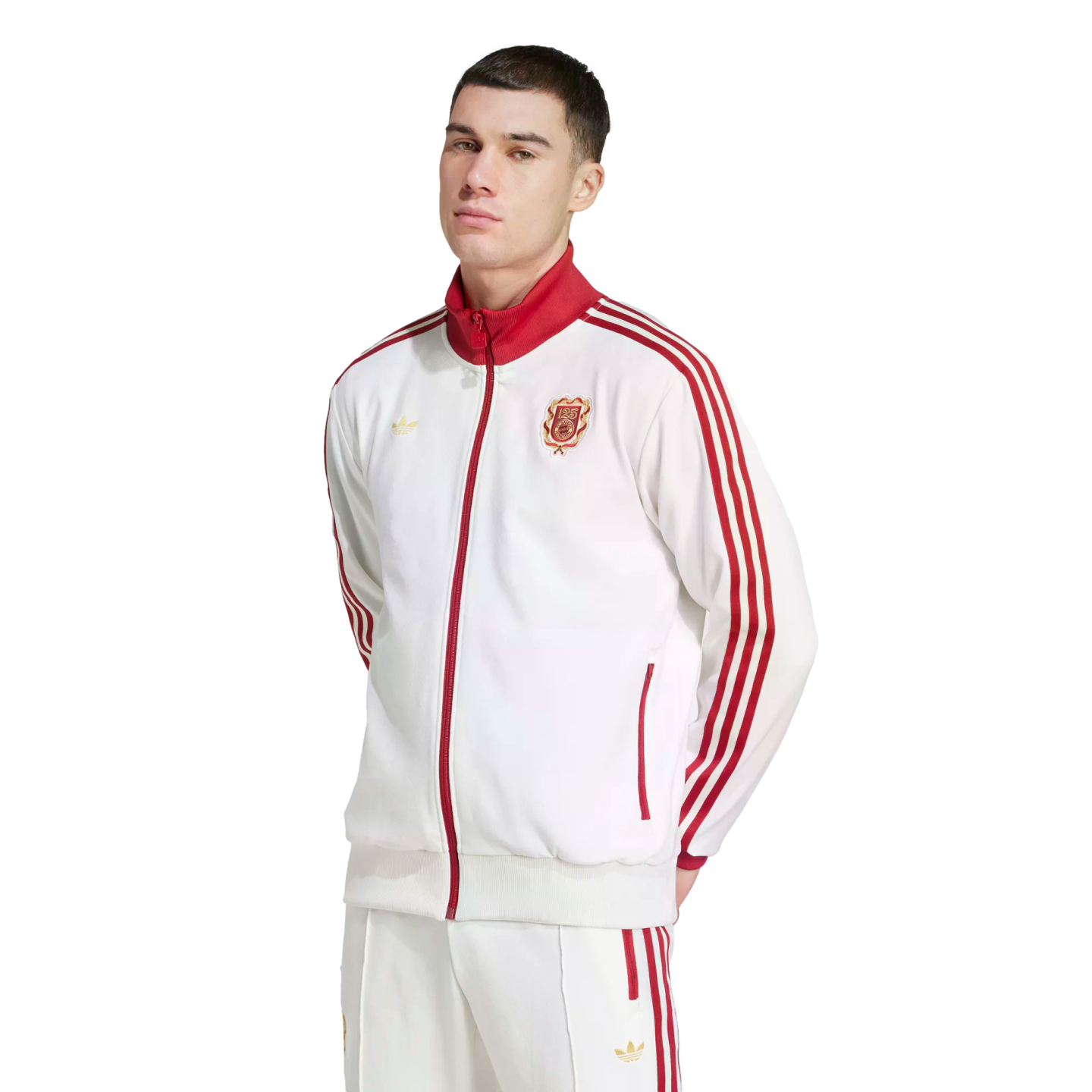 (ADID-JF0593) Chaqueta deportiva con motivo del 125.º aniversario del Bayern de Múnich de Adidas [OWHITE] (lanzamiento el 20/2/25)