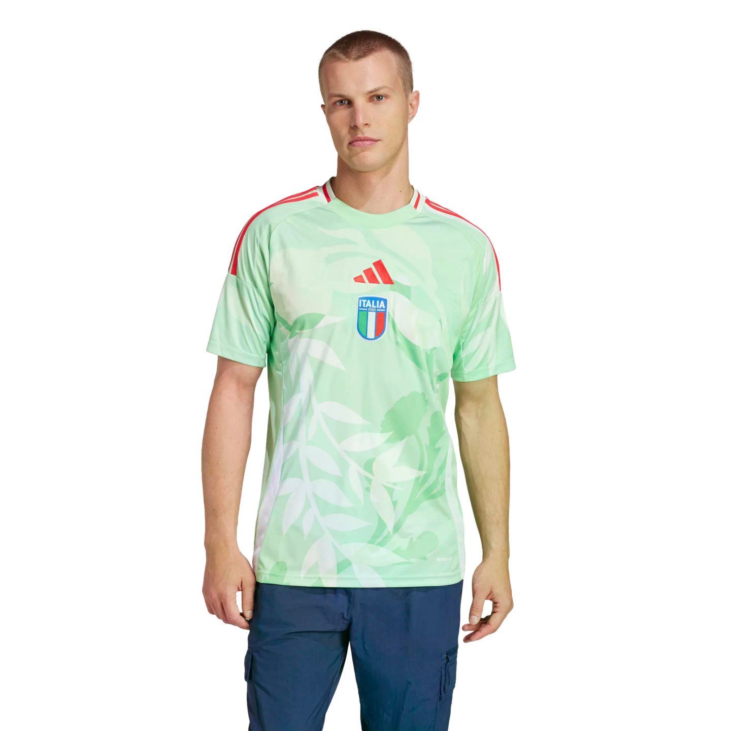 (ADID-JF0604) Camiseta visitante de Italia 2025 de Adidas [GLOMIN] (lanzamiento el 17/02/25)