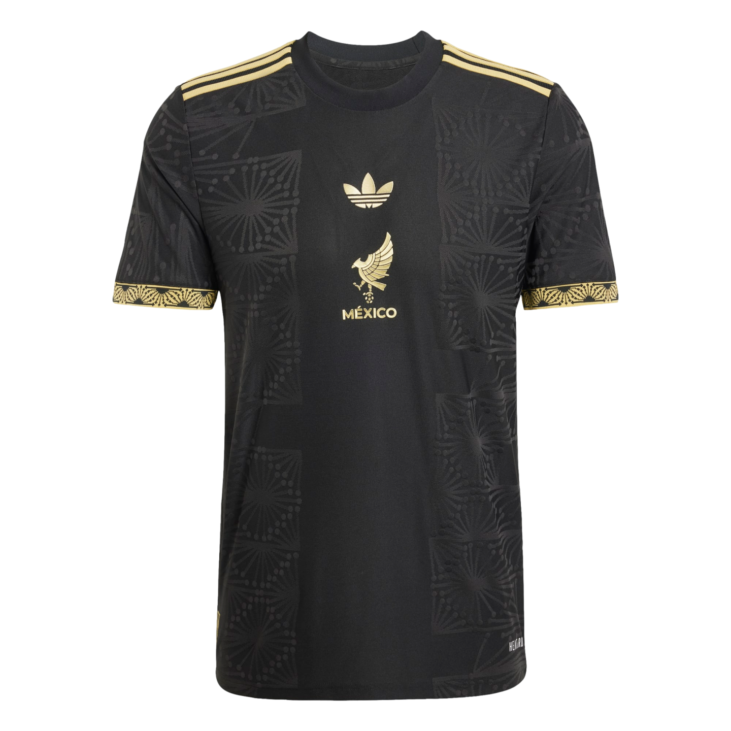 (ADID-JF2639) Camiseta adidas México 2025 Oro [NEGRO]