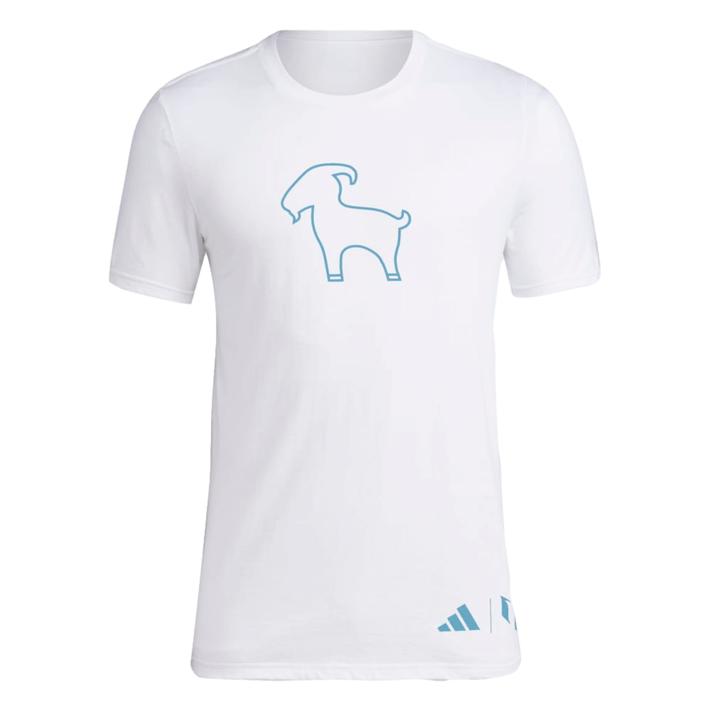 Camiseta con dibujo de Messi GOAT de Adidas