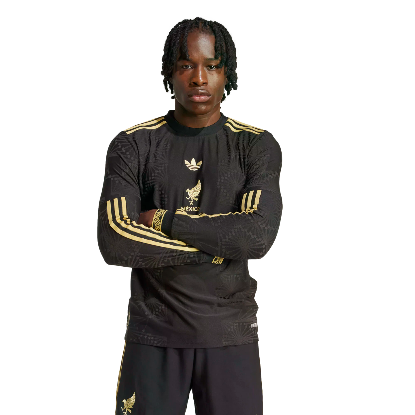 Adidas Mexico 2025 Gold Authentic Long Sleeve Jersey