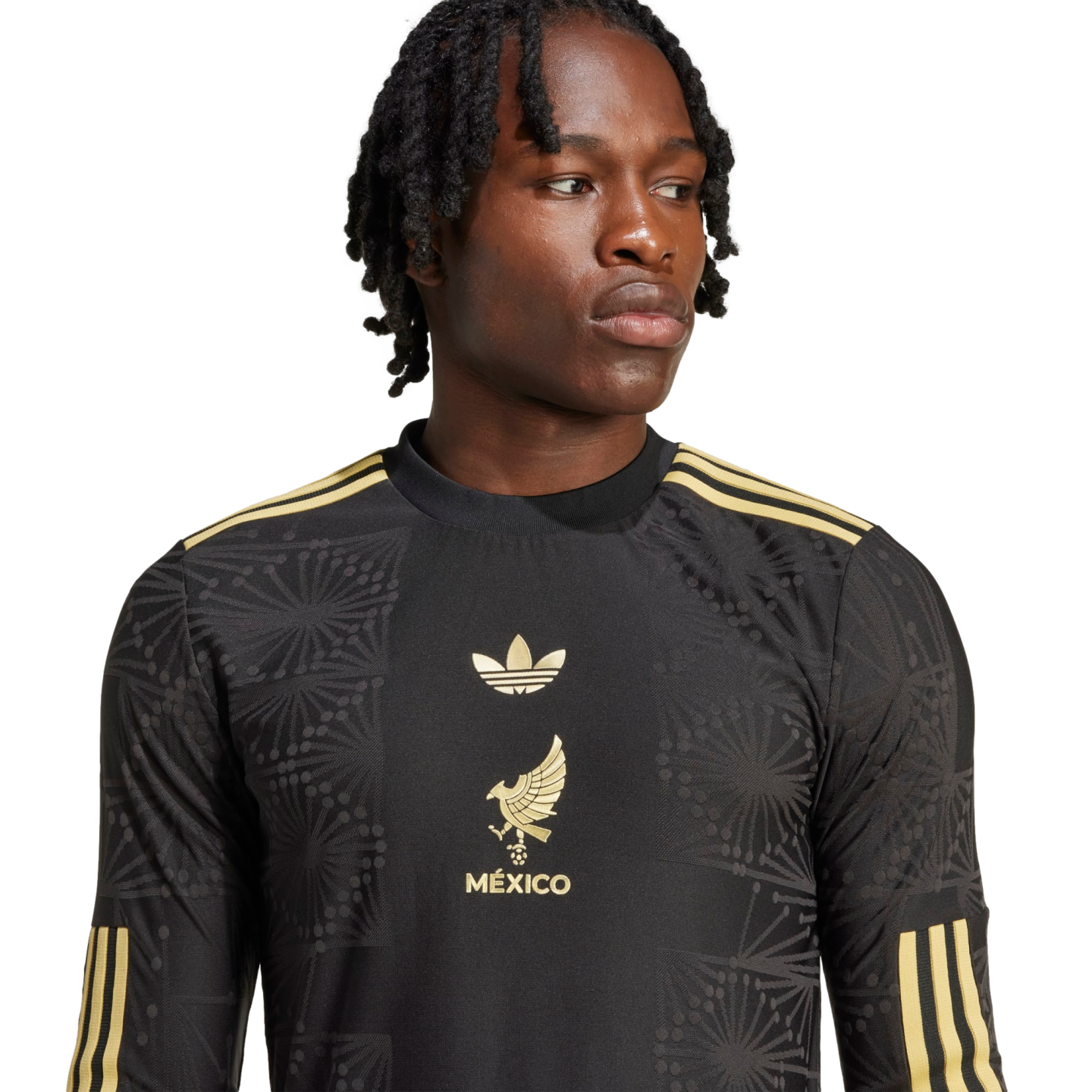 Adidas Mexico 2025 Gold Authentic Long Sleeve Jersey