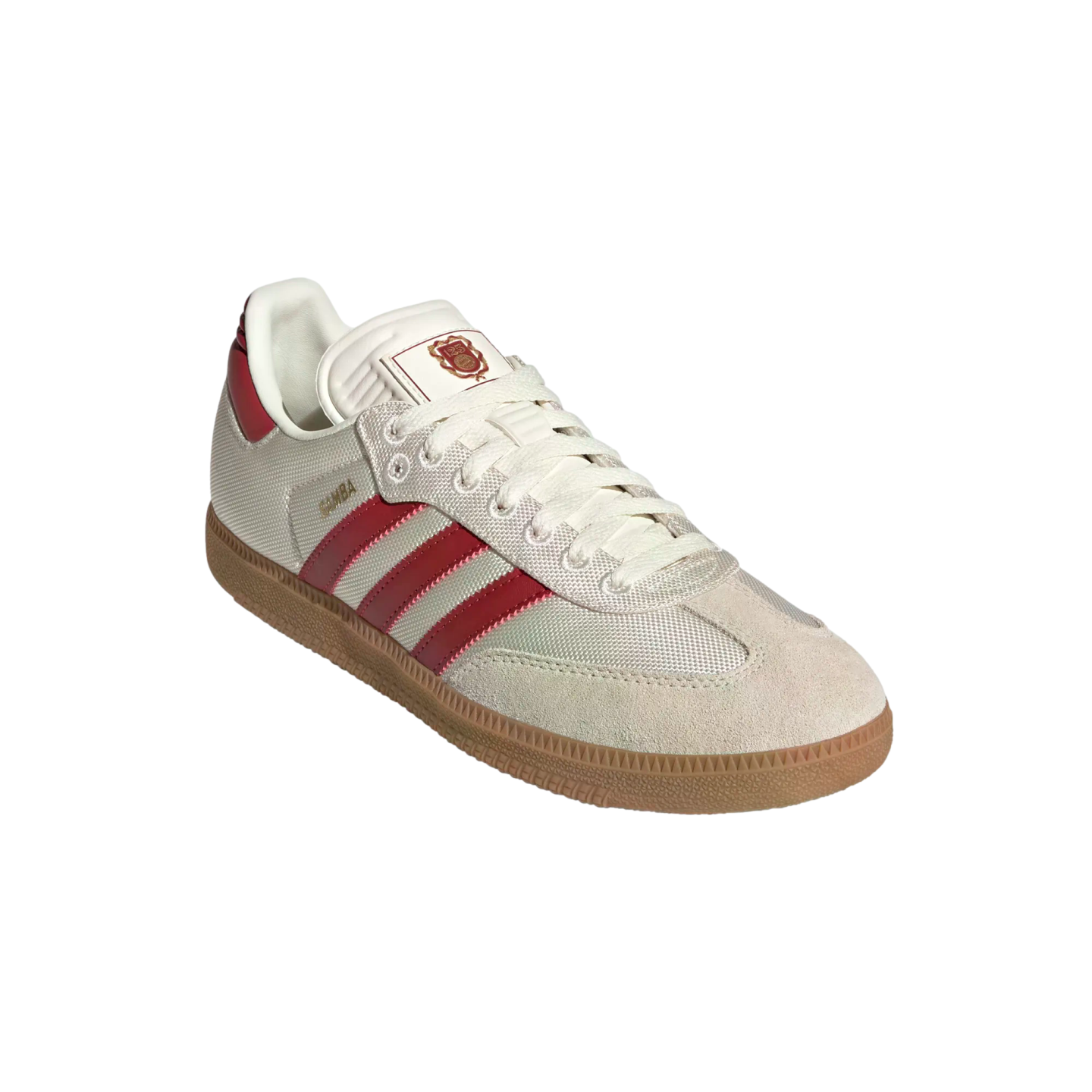 (ADID-JQ2500) Zapatillas de fútbol sala Adidas Samba Bayern Munich [OWHITE/ACTMAR/GOLDMT] ​​(lanzamiento el 20/2/25)