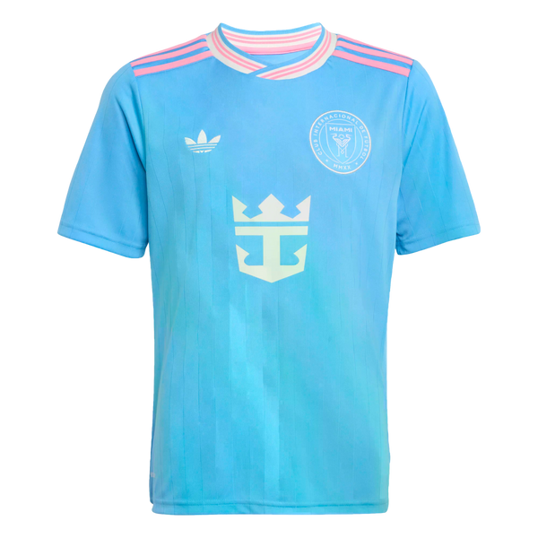 Adidas Inter Miami 2025 Messi Youth Third Jersey Soccer KA7507 Blue