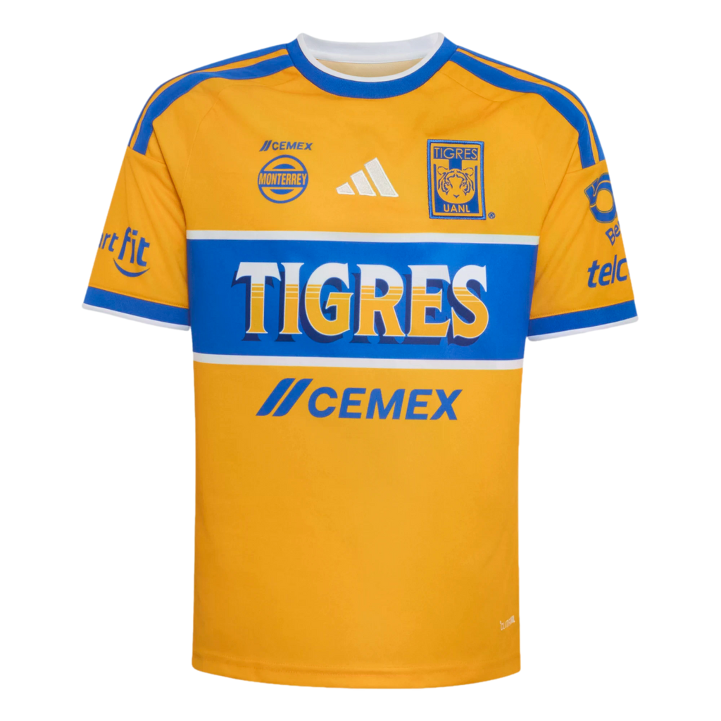 Tigres UANL 26/27 Youth Home Jersey Soccer KB8889 Gold