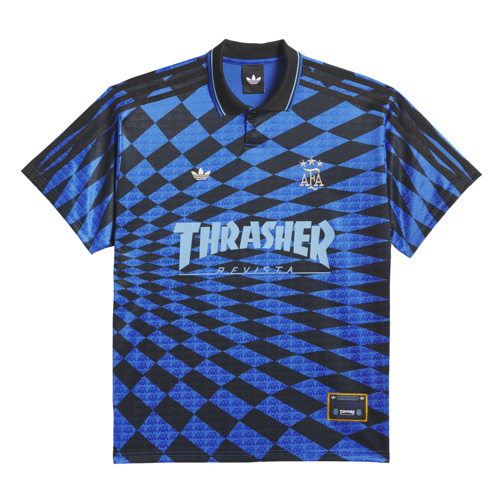 XLサイズ　 THRASHER AFA SOCCER JERSEY Argentina x Thrasher Jersey Soccer KX4551 Black
