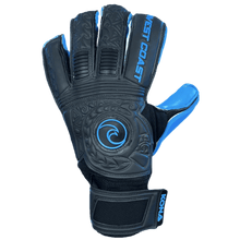 West Coast Kona Blackout Cyan Goalkeeper Gloves