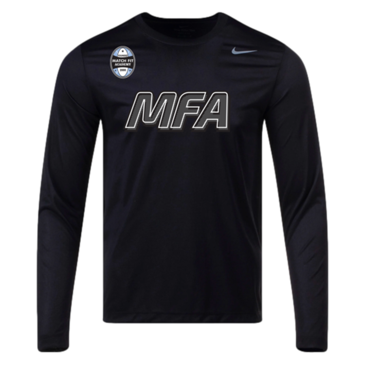 Camiseta de manga larga Nike Paint Logo Legend de MFA Coach, color negro