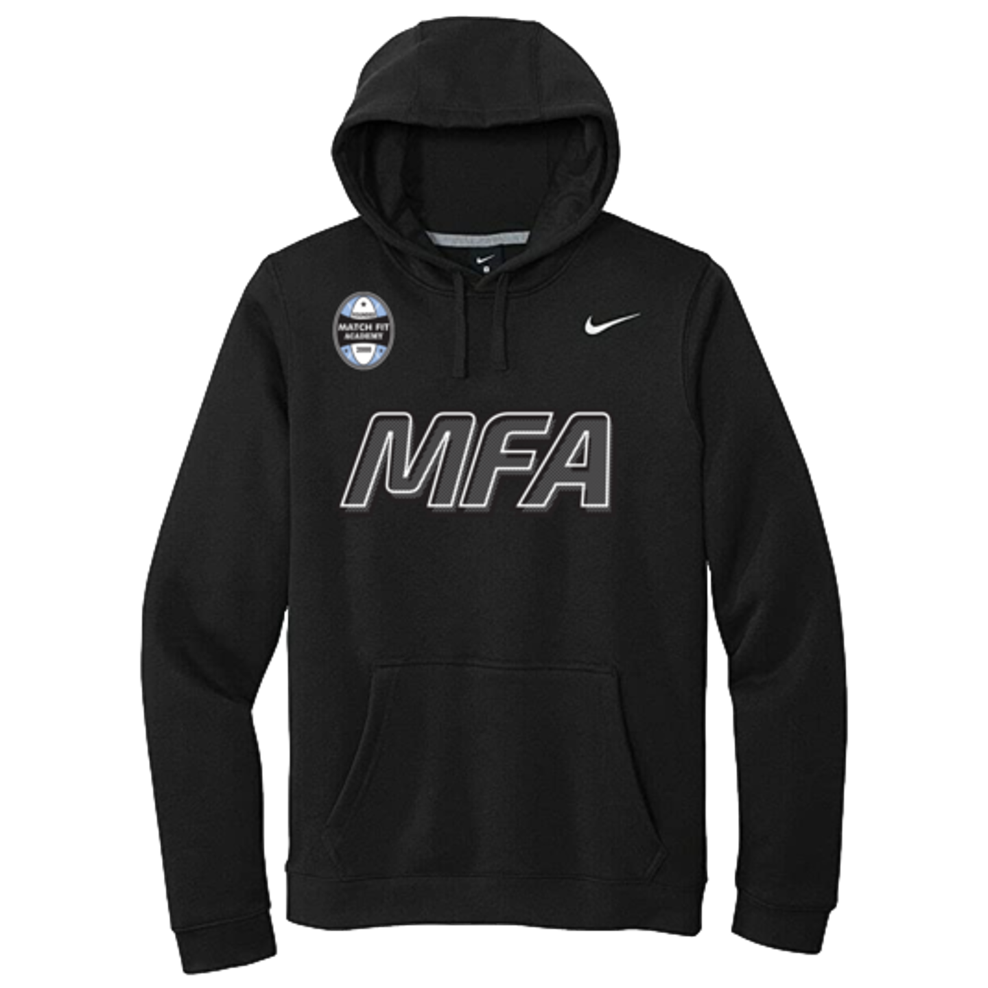 Sudadera con capucha Nike Paint Logo de MFA Coach, color negro