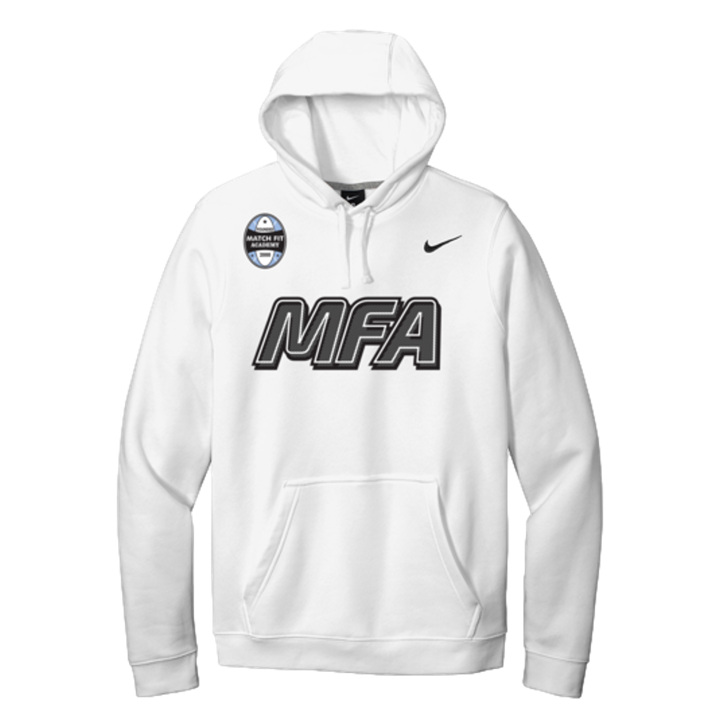 Sudadera con capucha Nike Paint Logo de MFA Coach, color blanco