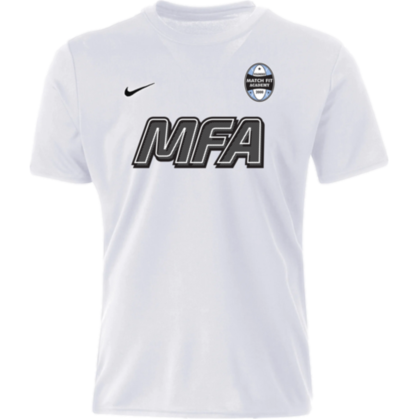 Camiseta de manga corta Nike Paint Logo Legend de MFA Coach, color blanco