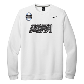 MFA Coach Nike Paint Logo Crew Sweatshirt - White