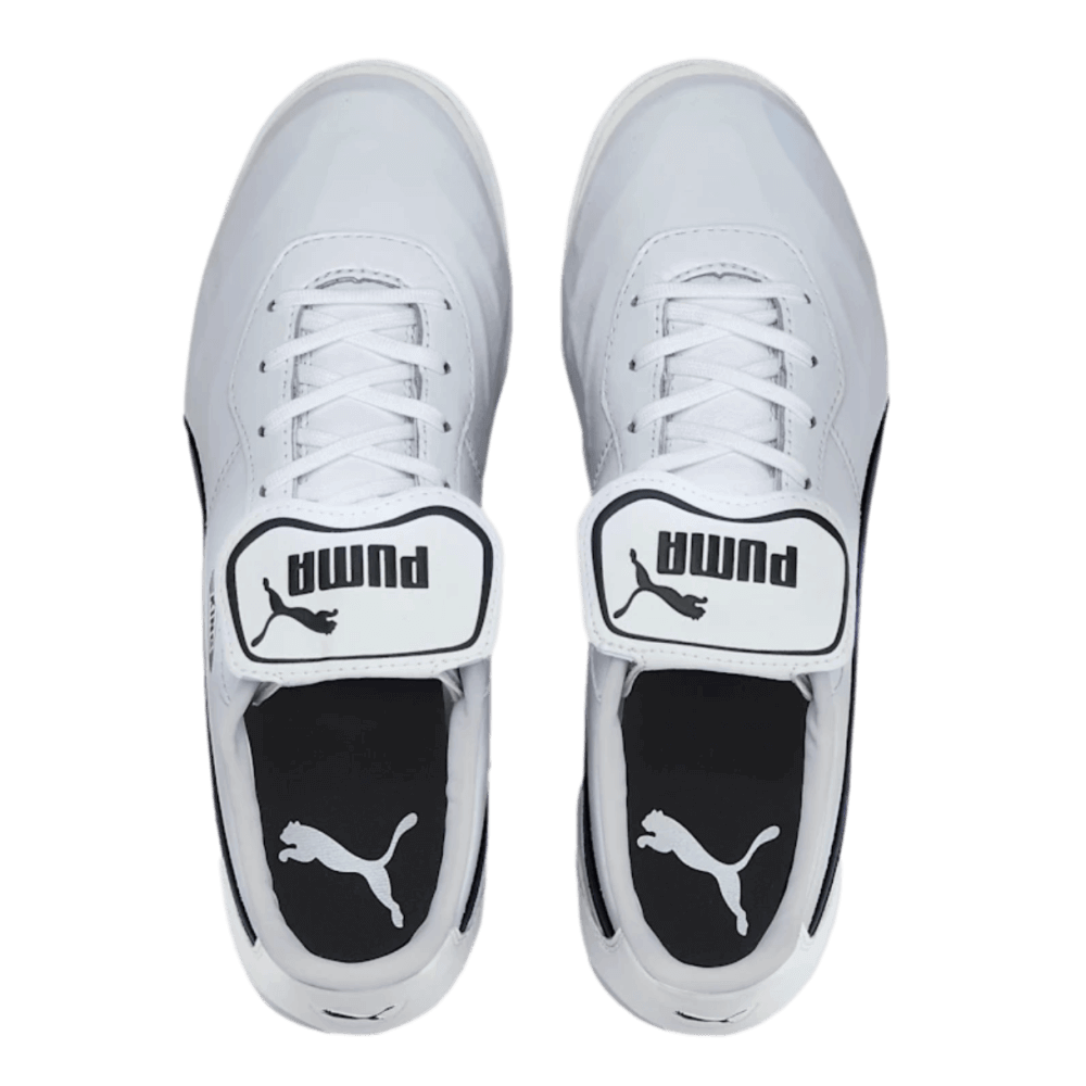 Puma King Top Turf Soccer Shoe White Black