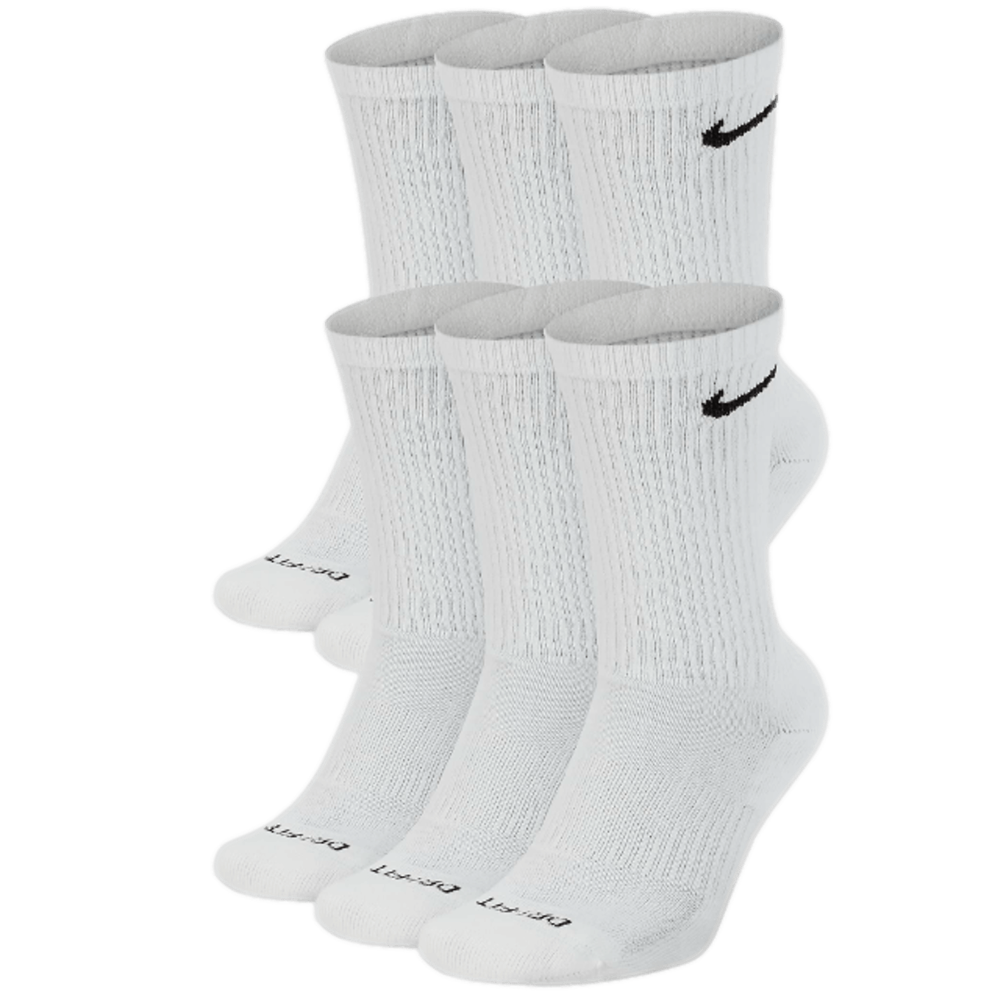 Calcetines Nike Everyday Plus Cushioned Crew Dri-fit (paquete de 6)