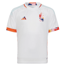 Adidas Youth Belgium 2022 Qatar World Cup Away Jersey - White / Multi