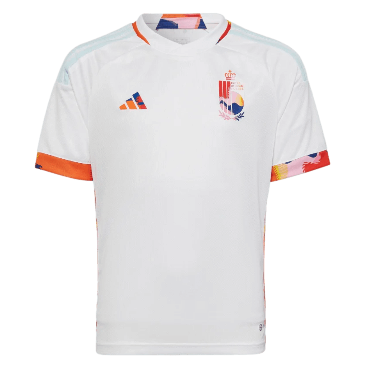 Adidas Youth Belgium 2022 Qatar World Cup Away Jersey - White / Multi