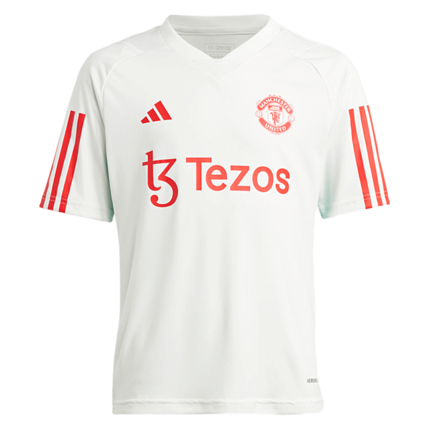 Camiseta de entrenamiento juvenil del Manchester United de Adidas