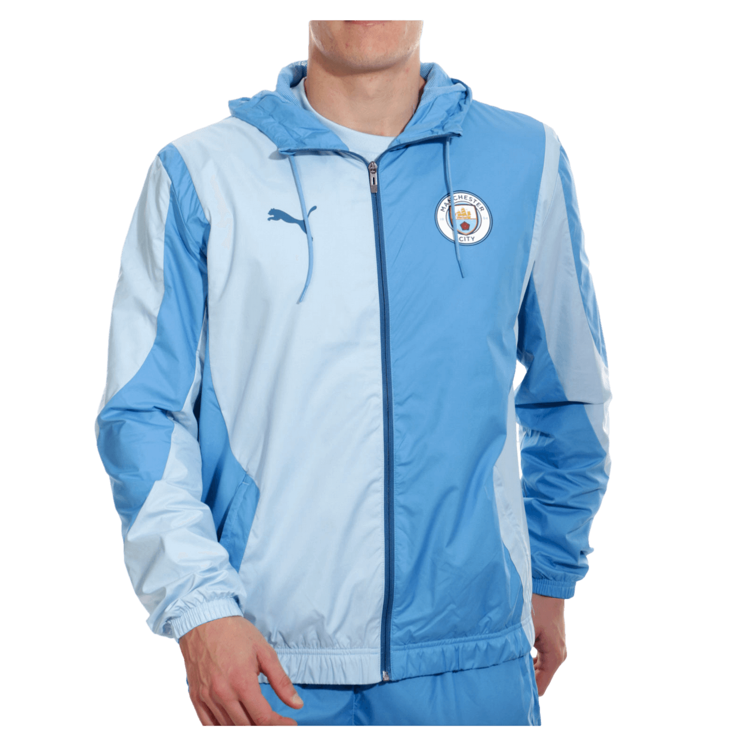 Chaqueta tejida prepartido del Manchester City de Puma