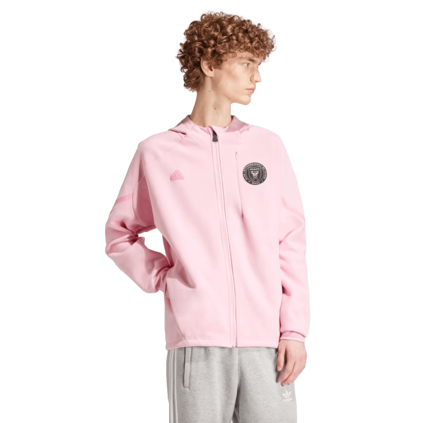 Chaqueta con capucha Anthem del Inter Miami de Adidas