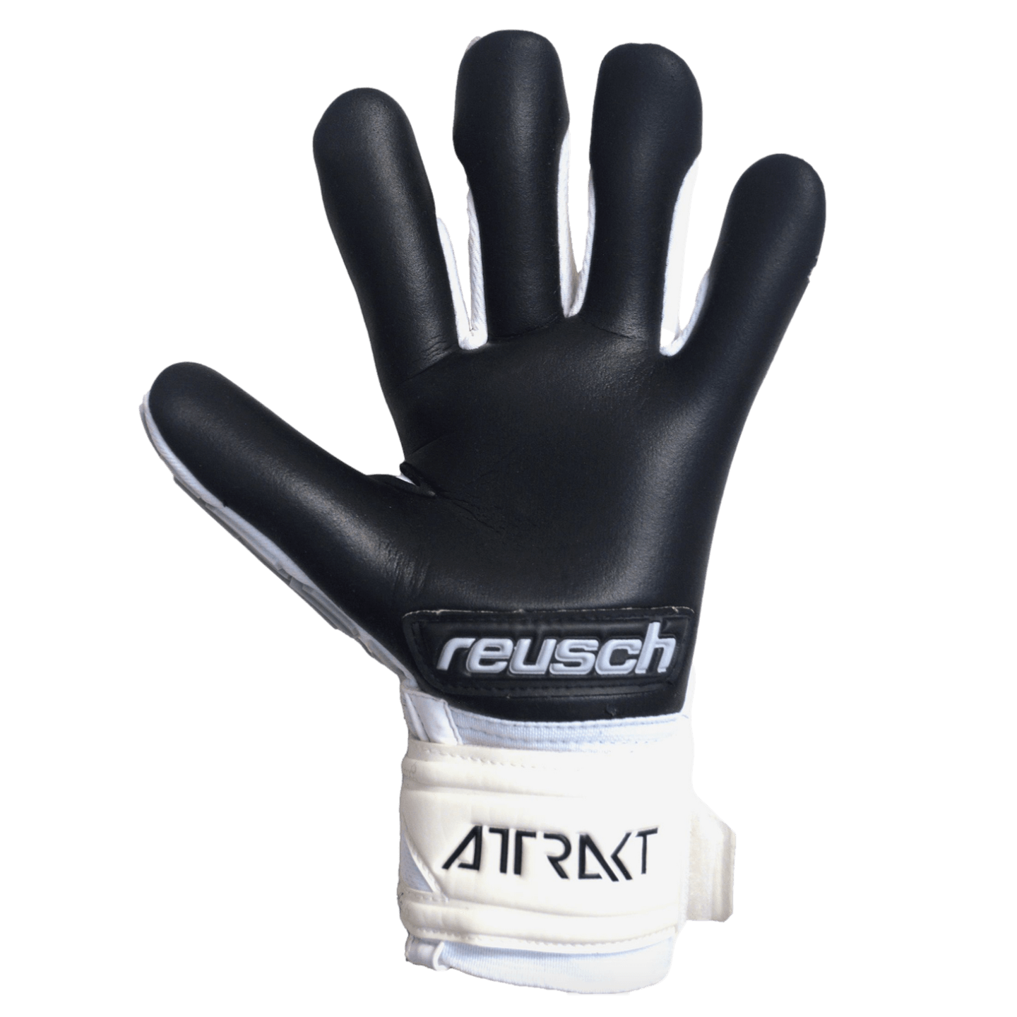 Guantes de portero Reusch Attrakt Freegel plateados con soporte para dedos