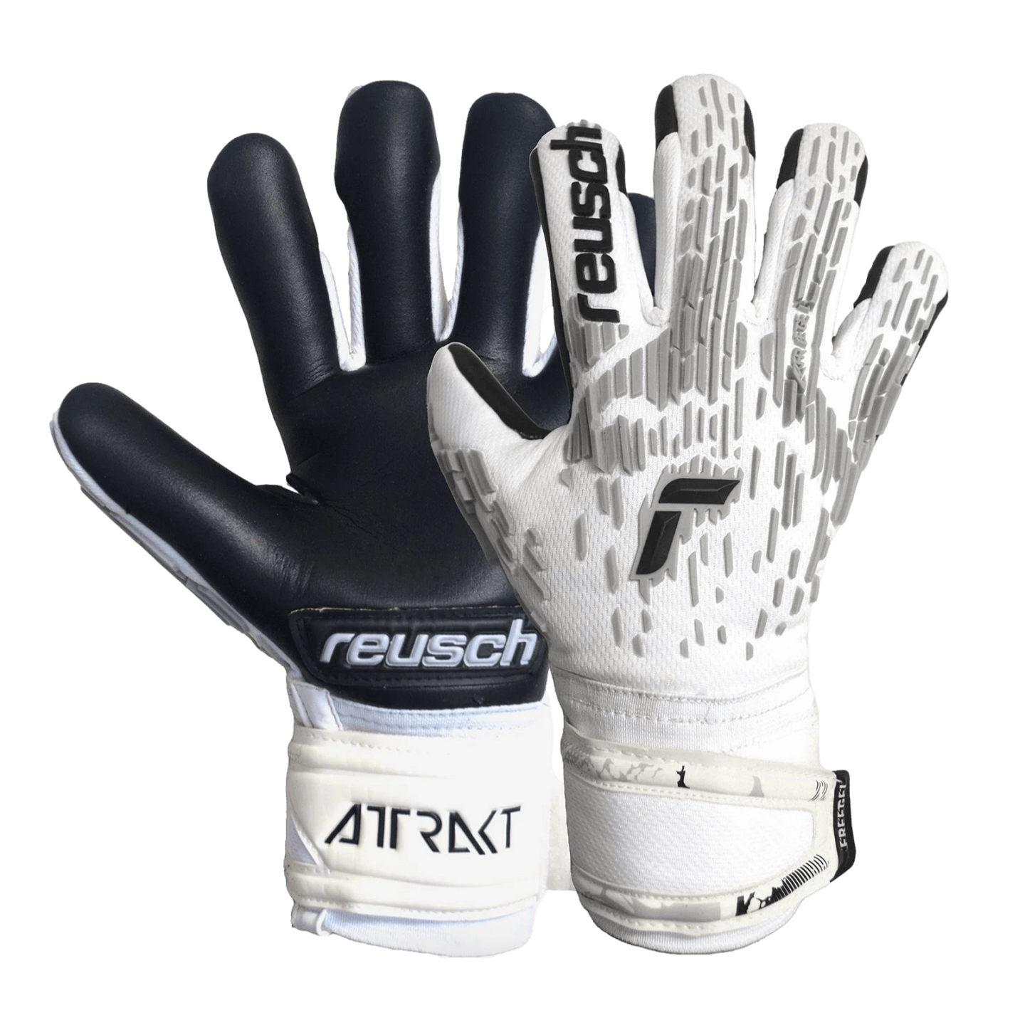 Reusch Attrakt Freegel Silver Finger Support Goalkeeper Gloves