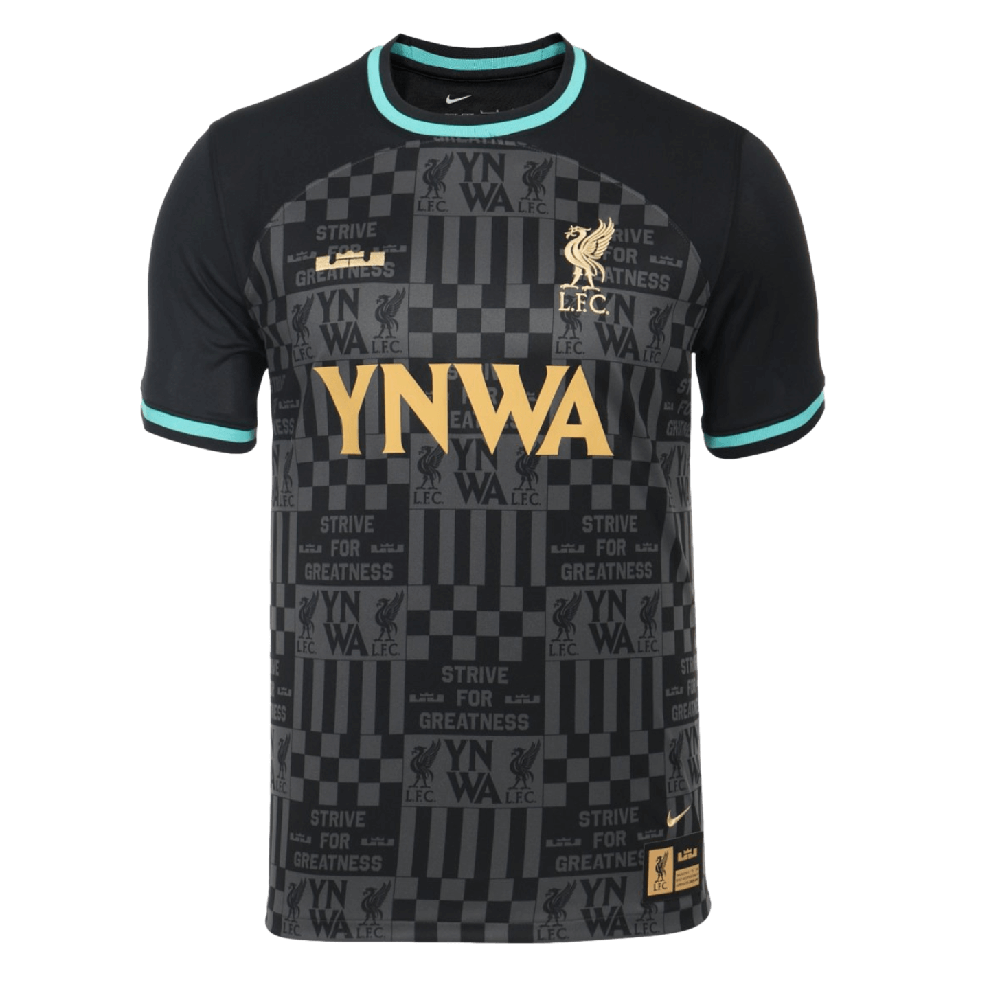 Camiseta juvenil Nike Liverpool x Lebron 23/24 de la cuarta equipación