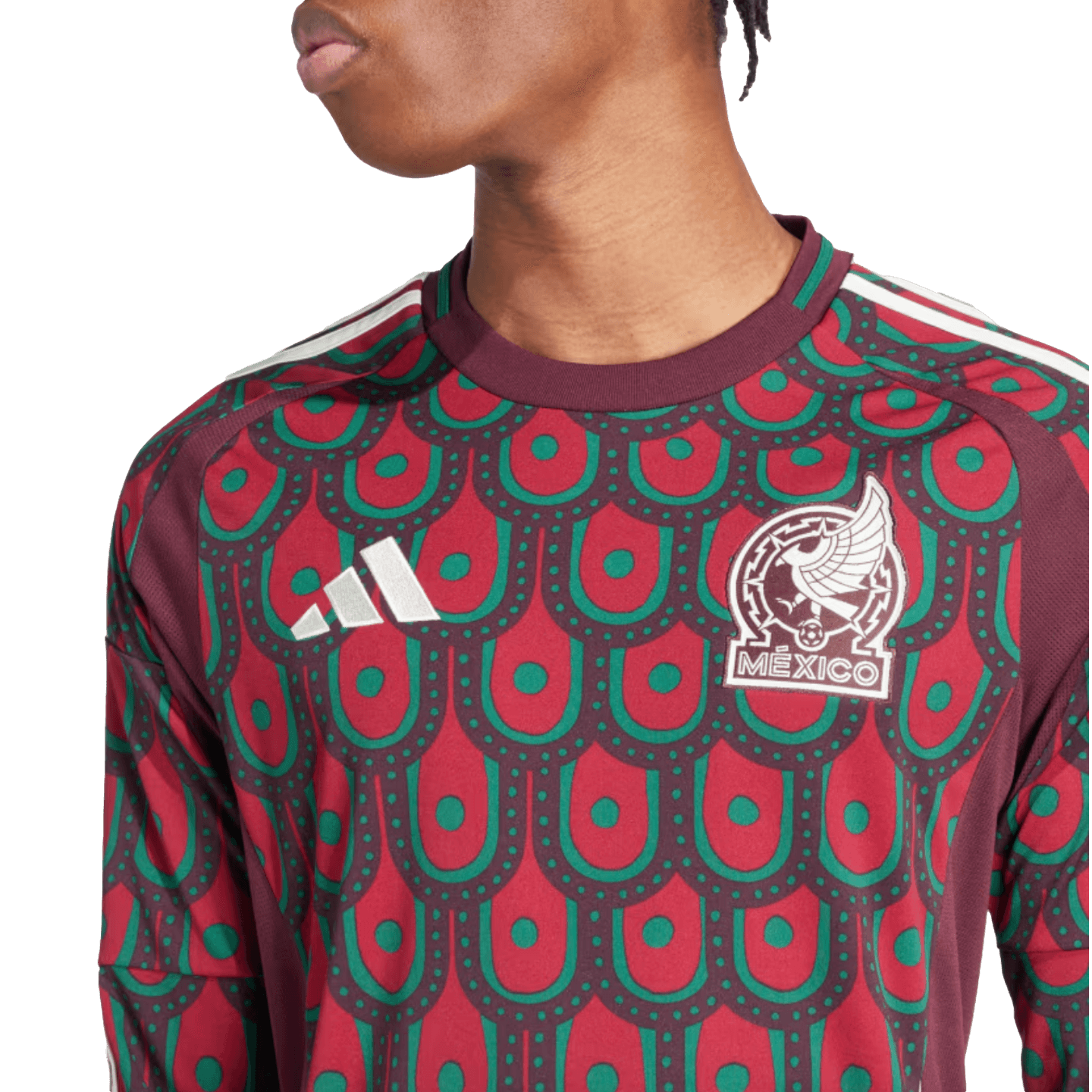 Adidas Mexico 2024 Long Sleeve Home Jersey