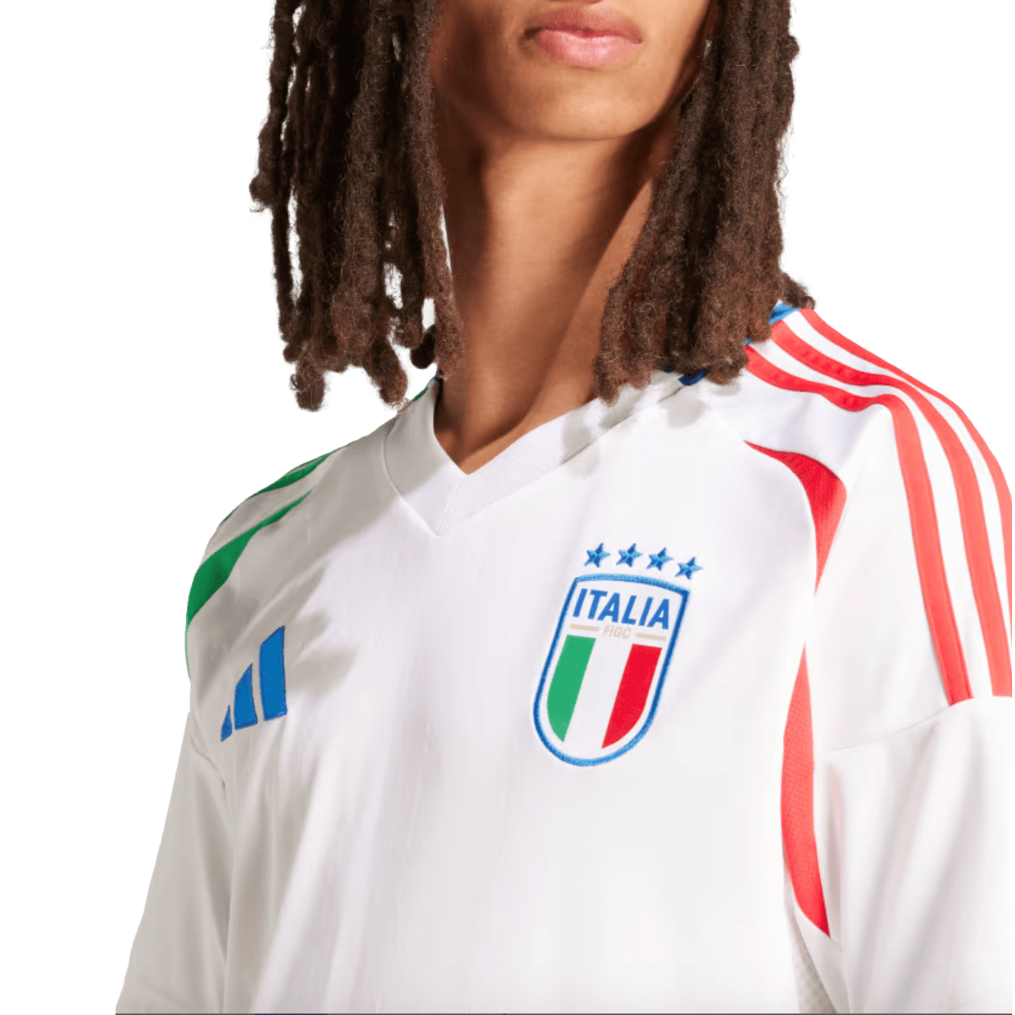 Camiseta visitante de Italia 2024 de Adidas