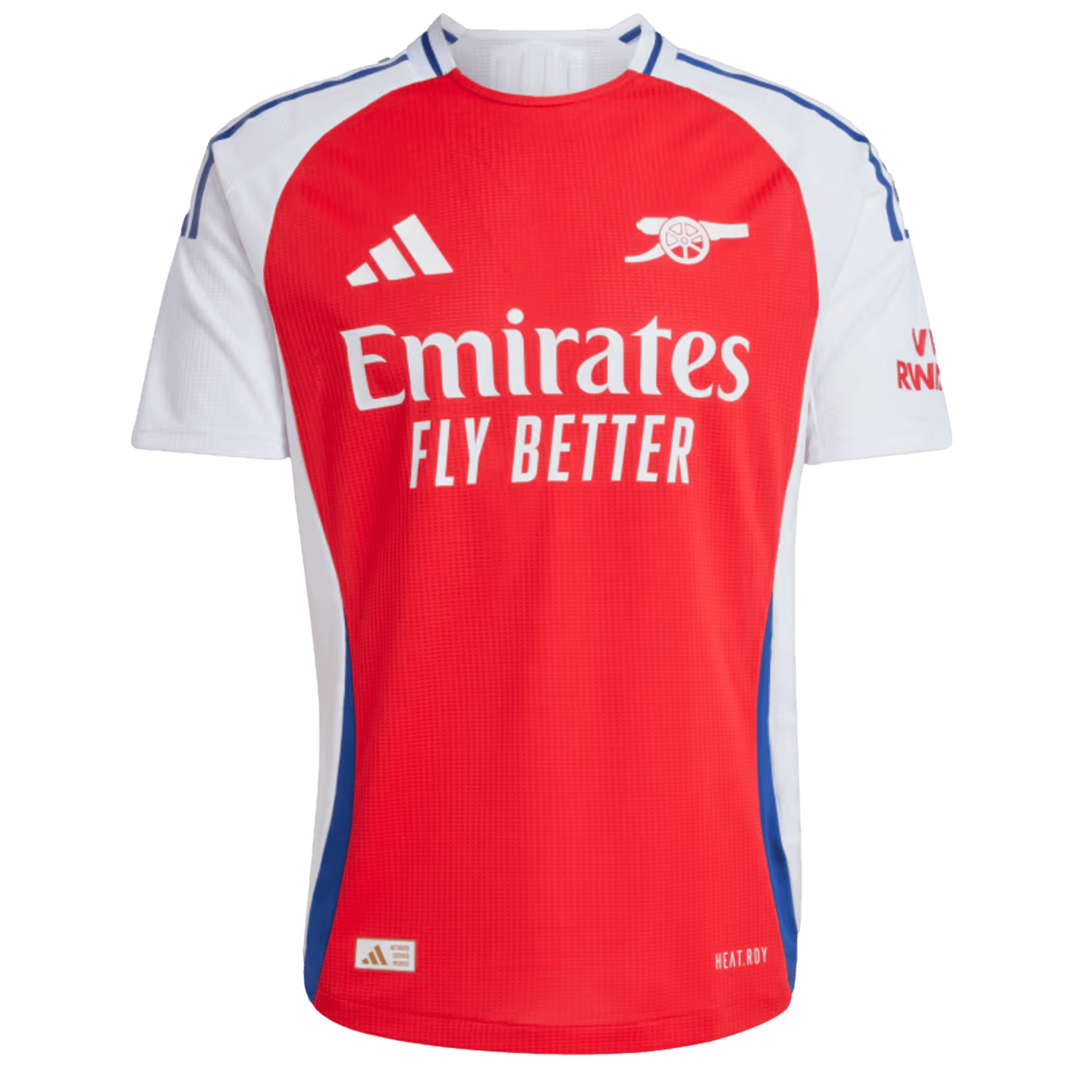 Camiseta local auténtica del Arsenal 24/25 de Adidas