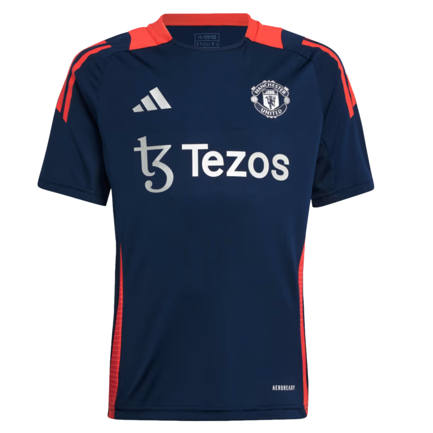 Camiseta de entrenamiento juvenil del Manchester United de Adidas