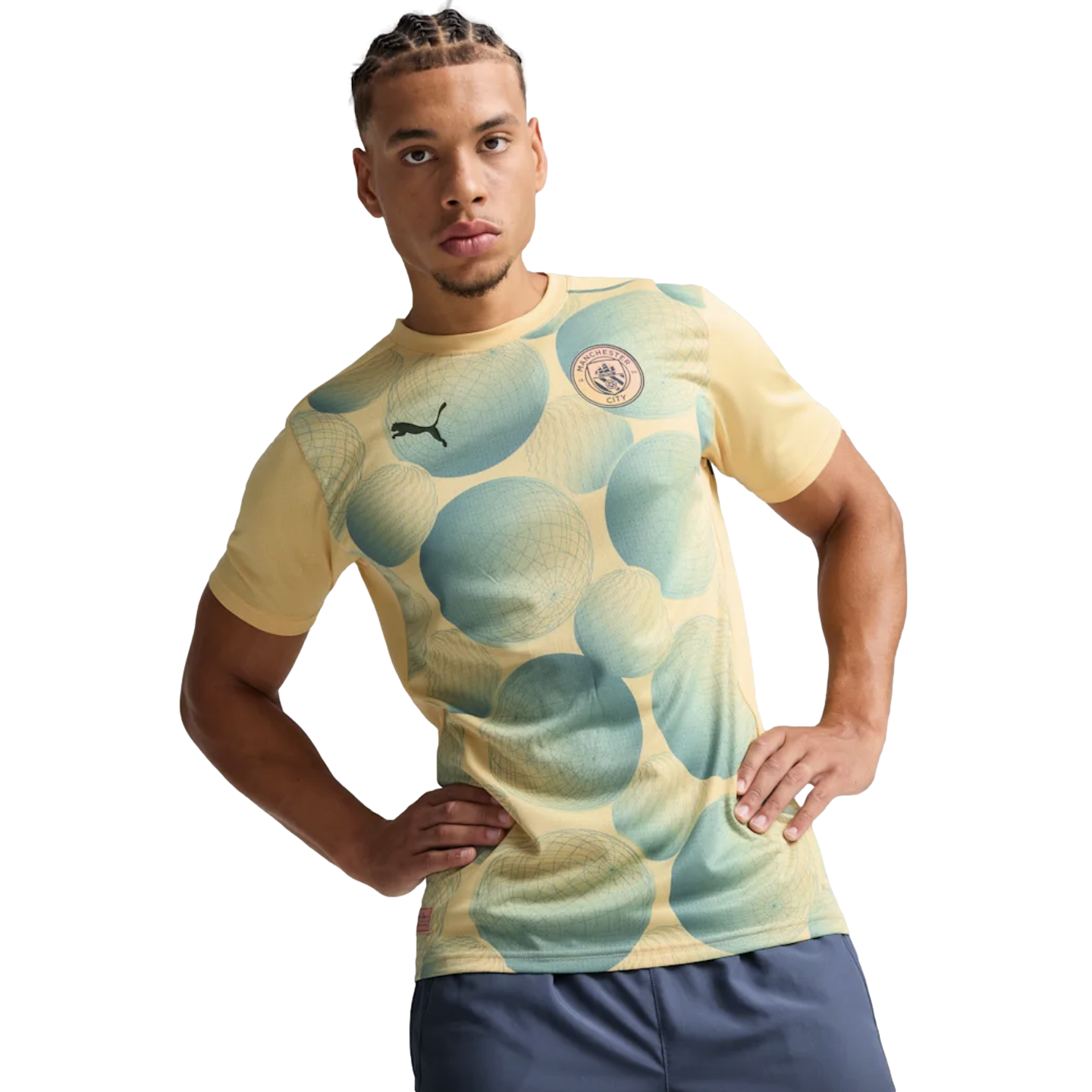 Camiseta de prepartido del Manchester City de Puma