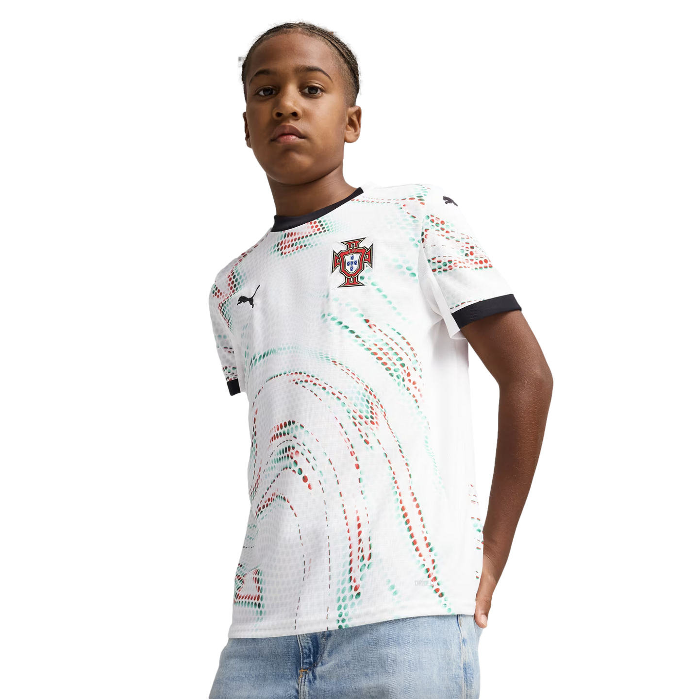 Camiseta de visitante juvenil Puma Portugal 2025