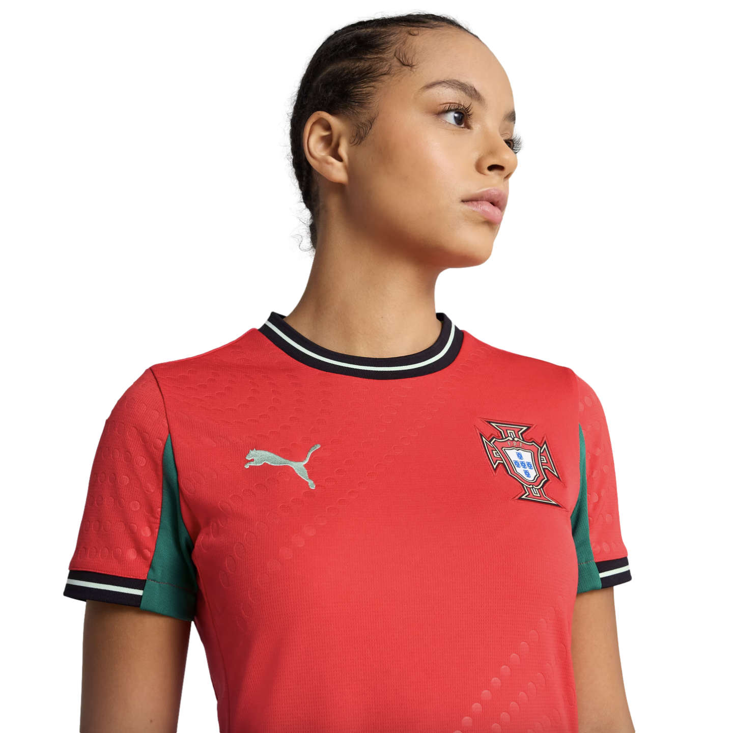 Camiseta de local de Puma Portugal 2025 para mujer