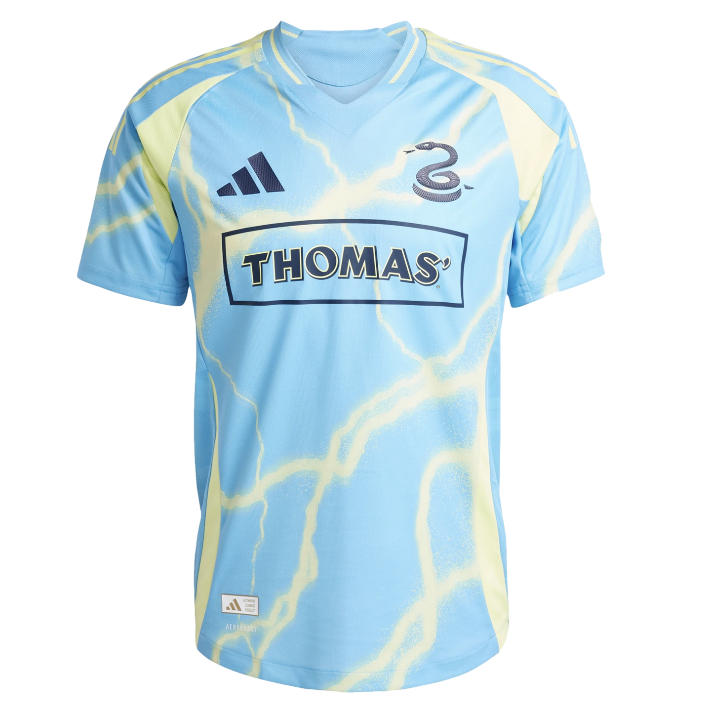 (ADID-JJ2161) Camiseta de visitante auténtica de la temporada 25/26 de Philadelphia Union de Adidas [SEBLBU] (lanzamiento el 14/2/25)