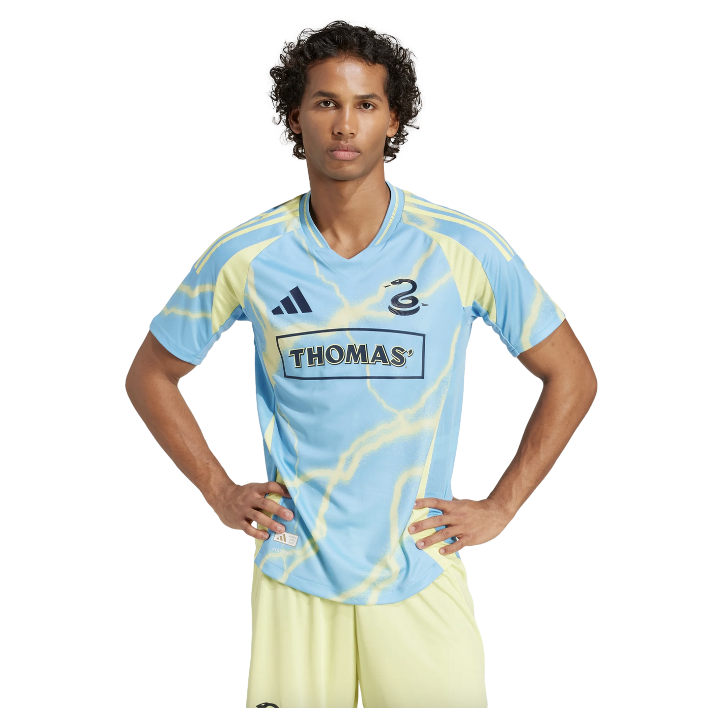 (ADID-JJ2161) Camiseta de visitante auténtica de la temporada 25/26 de Philadelphia Union de Adidas [SEBLBU] (lanzamiento el 14/2/25)