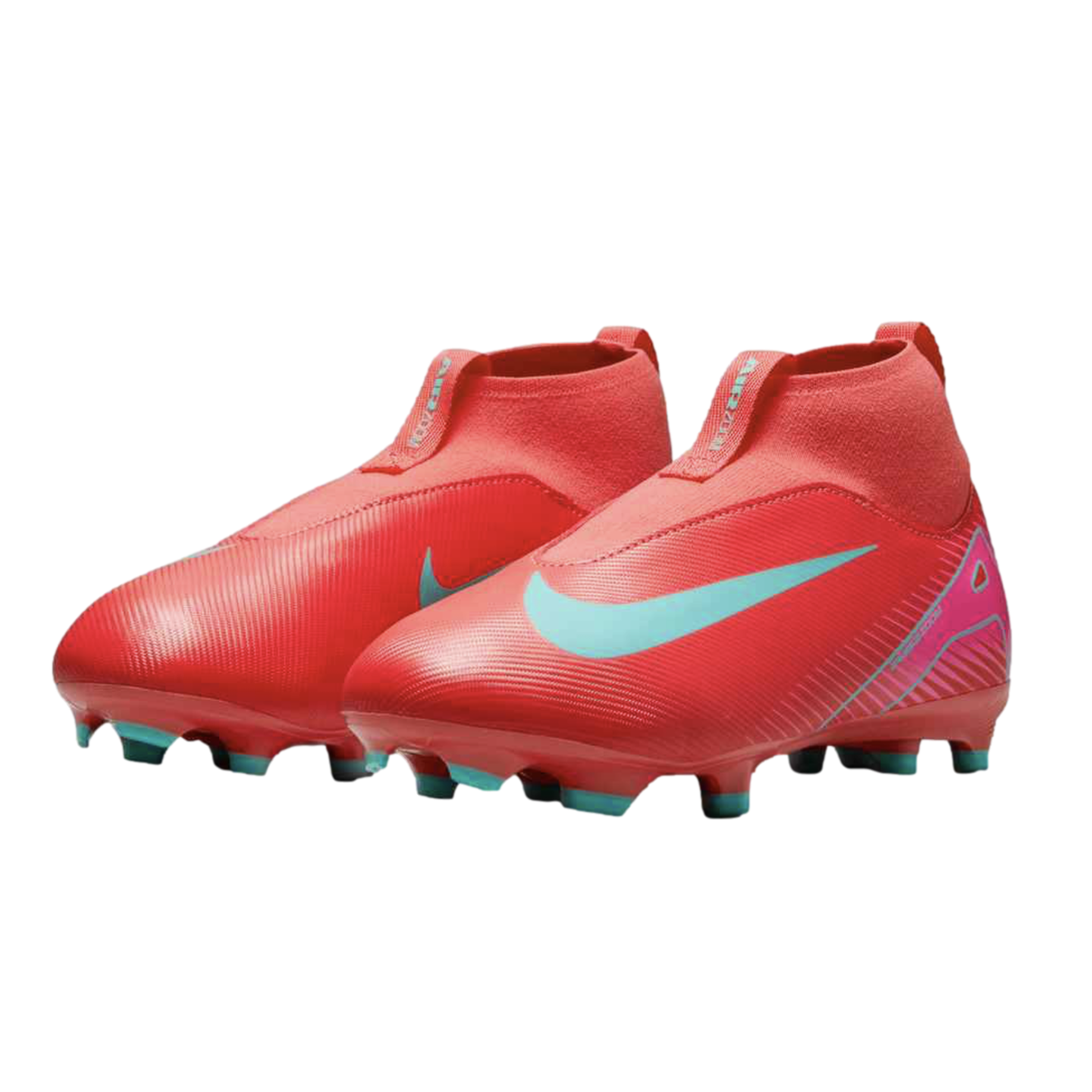 (NIKE-FQ8304-800) Botas de fútbol para terreno firme para jóvenes Nike Mercurial Superfly 10 Academy [EMBER GLOW/AURORA GREEN] (lanzamiento el 9/1/25)