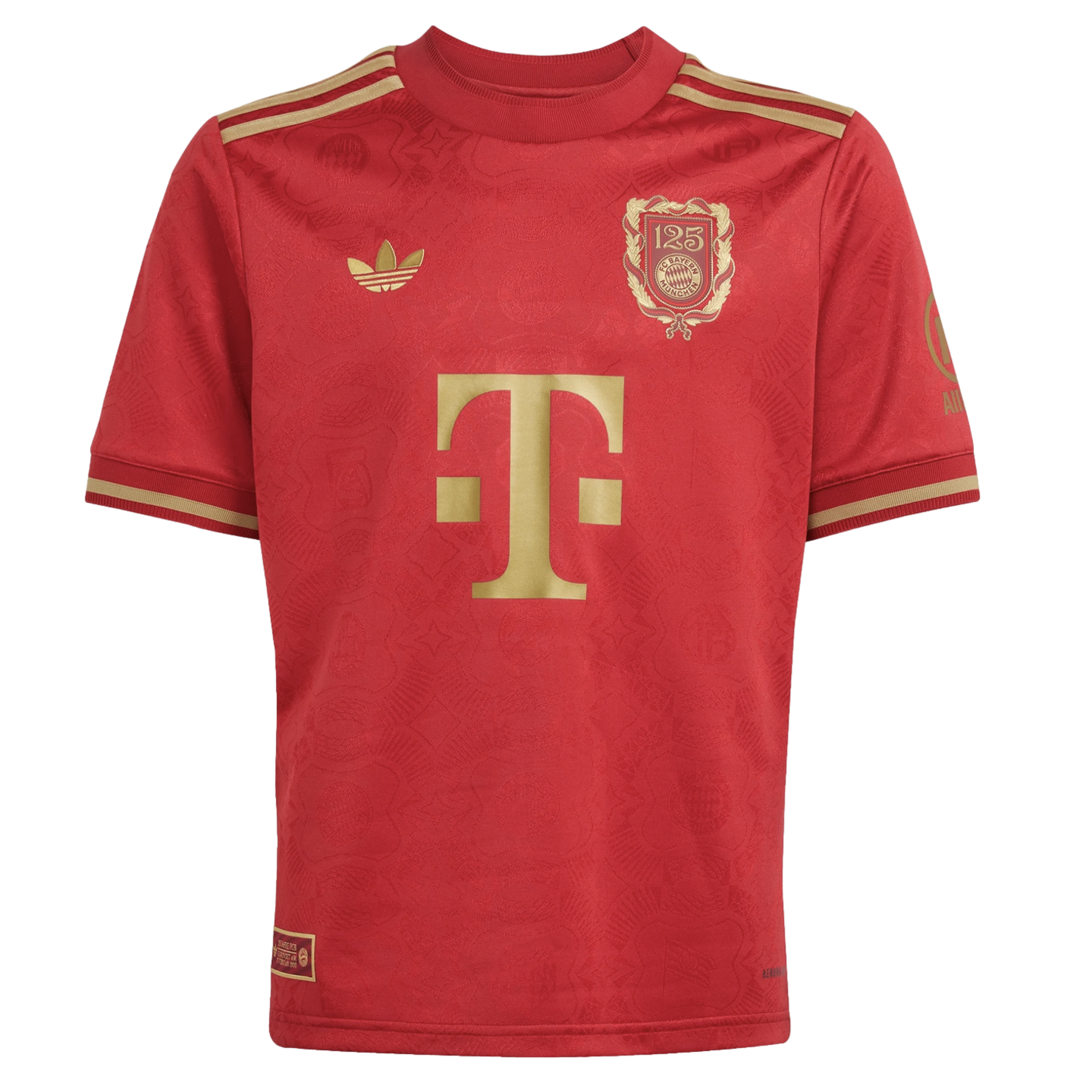 (ADID-JE6782) Camiseta juvenil Adidas del 125.º aniversario del Bayern Munich [ACTMAR/DRFOGO] (lanzamiento el 20/2/25)