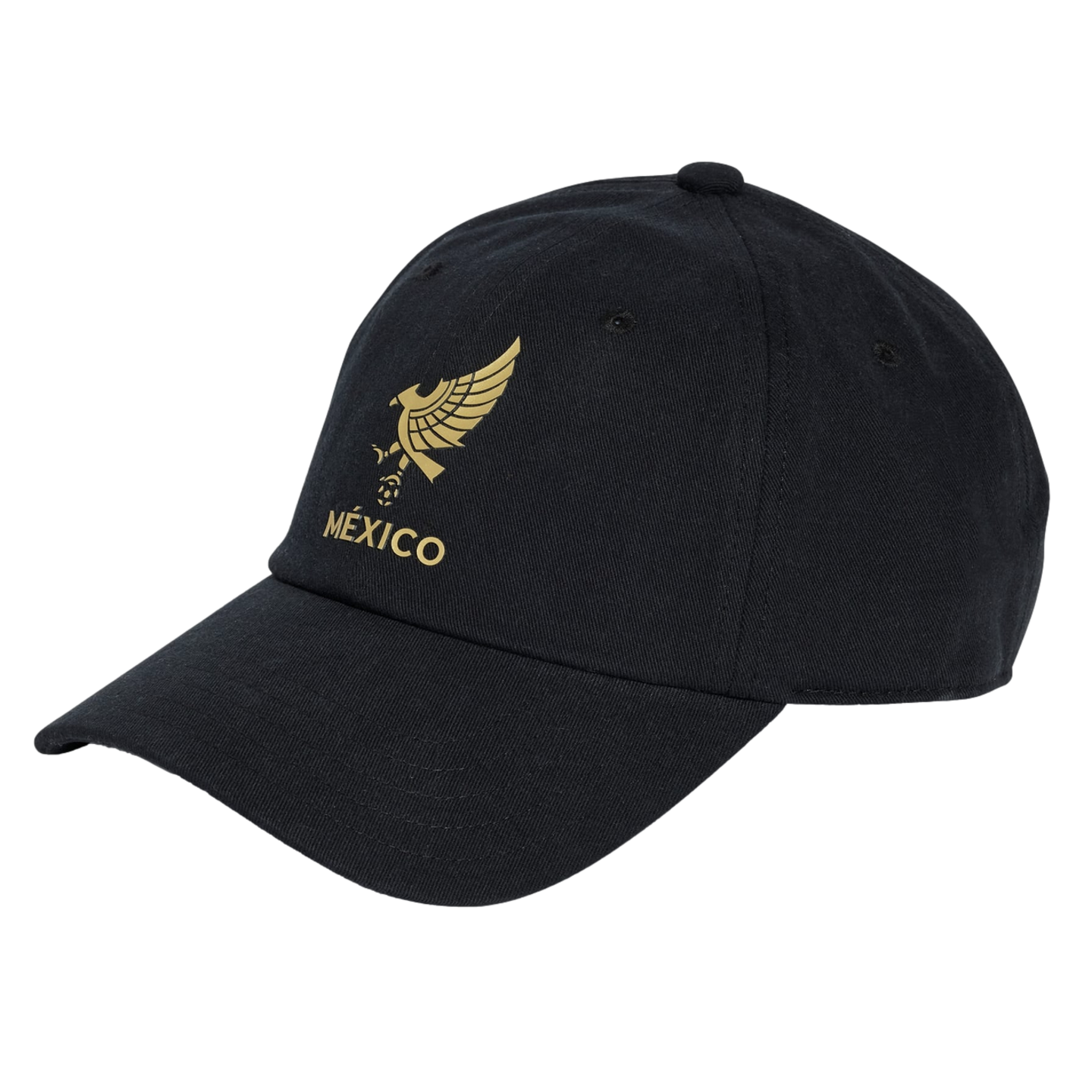 (ADID-JC5840) Gorra Adidas México [NEGRO, DORADO]