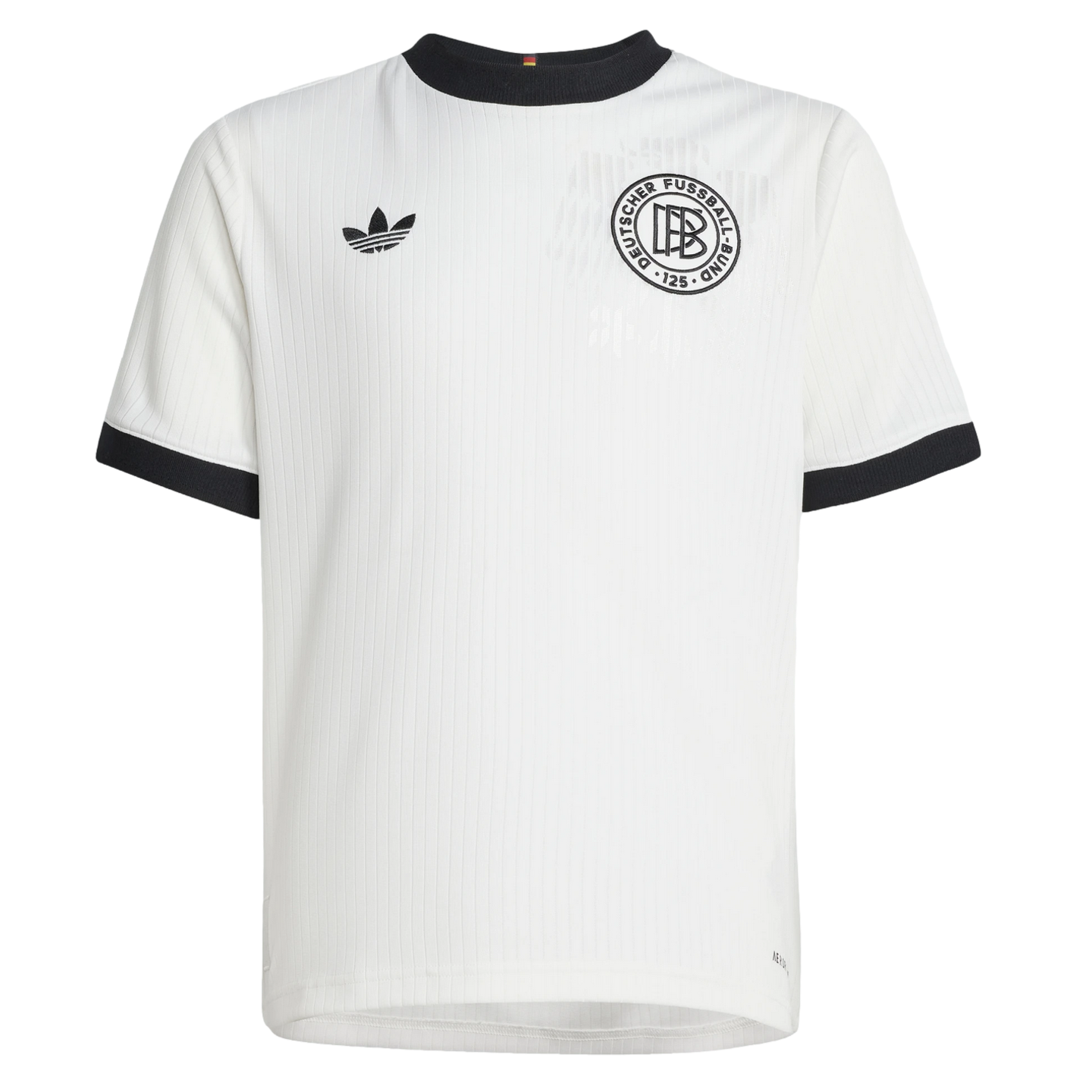 (ADID-JY0246) Camiseta juvenil del 125.º aniversario de Alemania de Adidas [CLOWI,NEGRO]