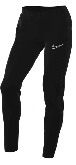 (NIKE-DR1671-010) Pantalones de punto Nike Dri-FIT Academy para mujer [NEGRO/NEGRO/BLANCO]
