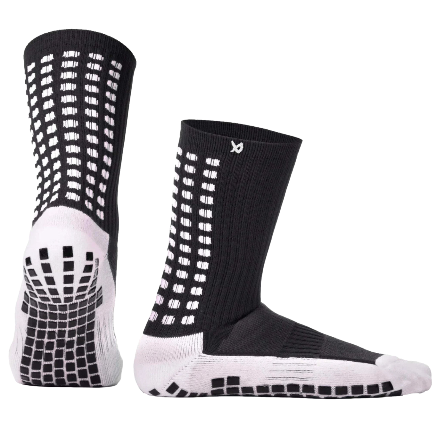 Lux Soccer Youth Grip Calf Socks - Black